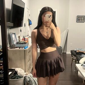 Alo yoga scrunch bra top